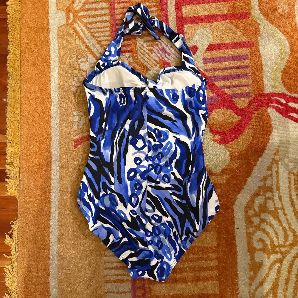 Magicsuit sz 14 blue white one piece swimsuit - Picture 4 of 4